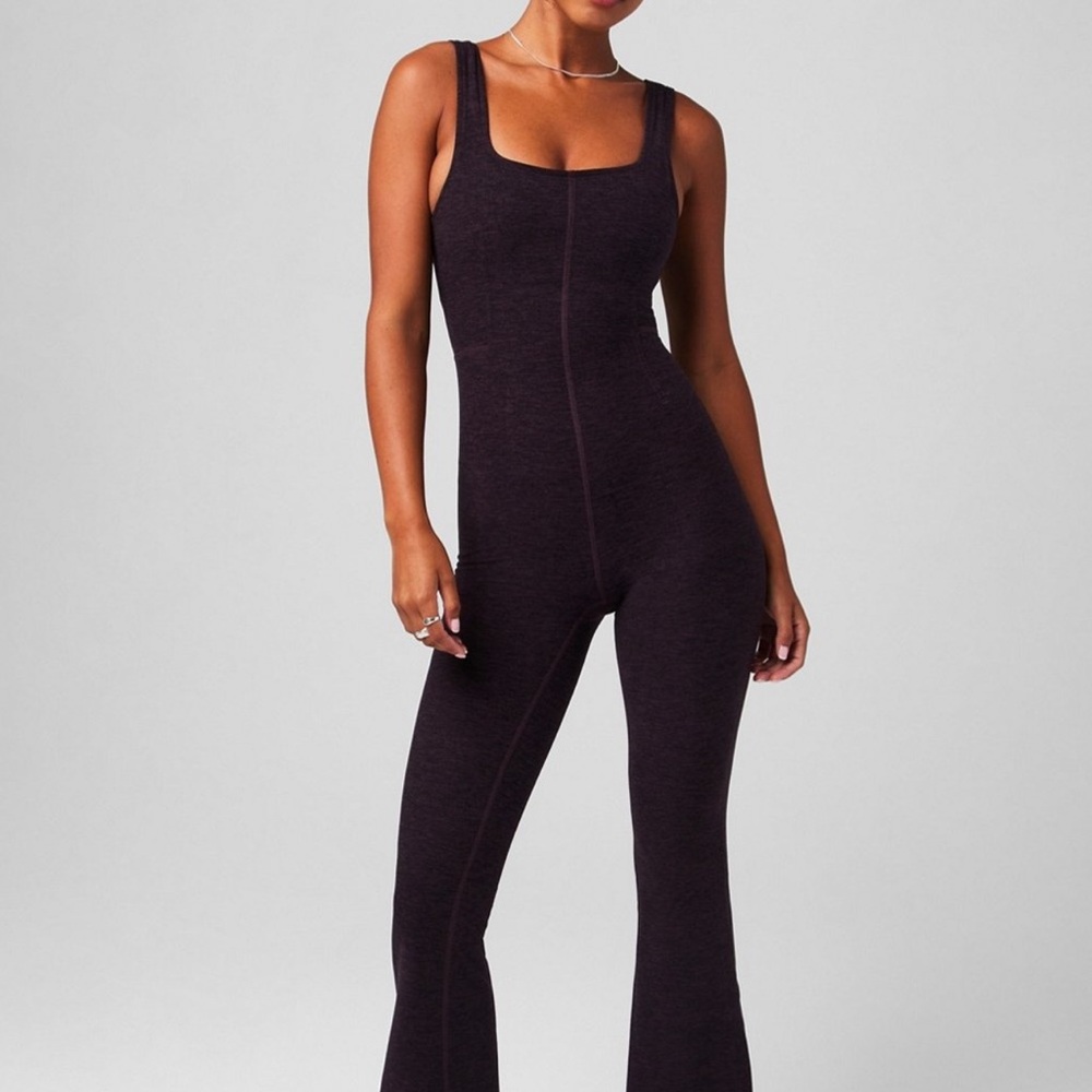 Women's Athletic Jumpsuit (plum)